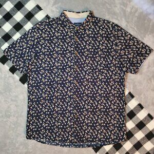 XL | Rue Saint-Patrick | Short Sleeved Button Down Shirt